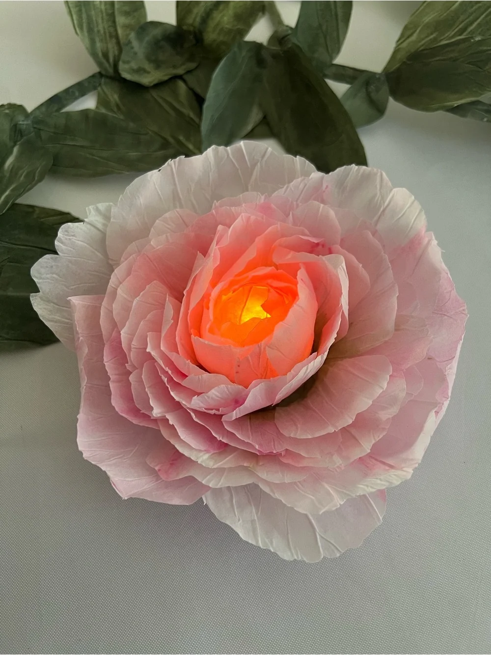 LED Votive cover. Pink Bloom Decorative Flower Accent. All occasions and gifts